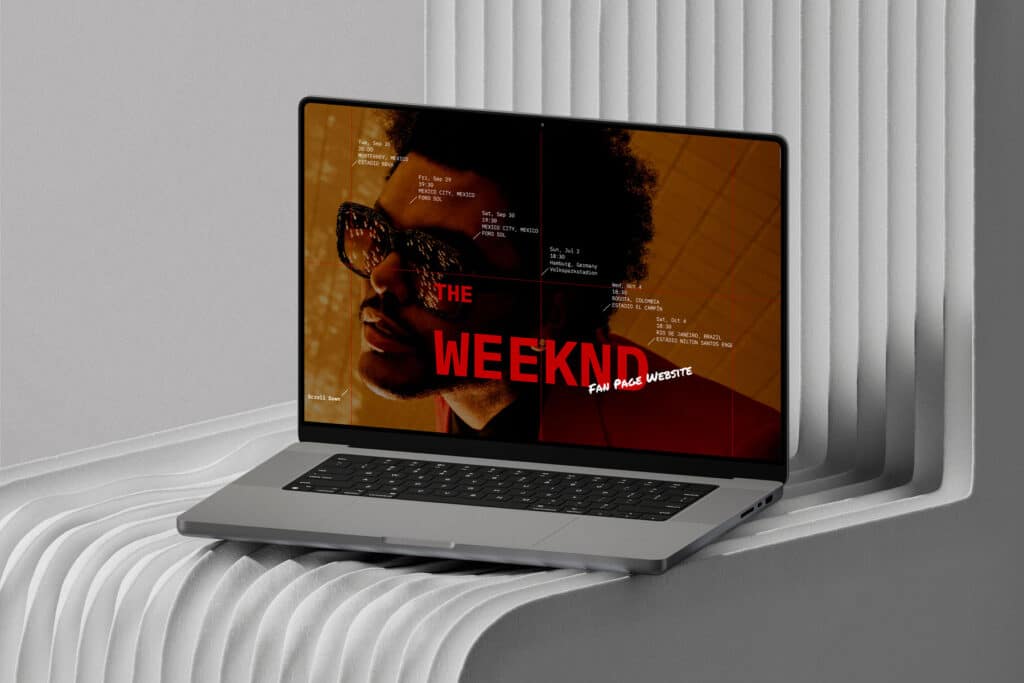 The Weeknd fan page website